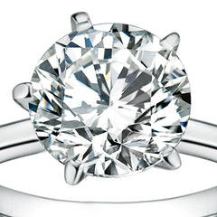 9mm Round Cut Solitaire Ring